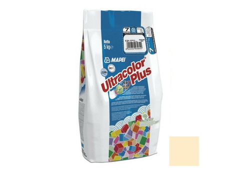 Затирка цементная Mapei Ultracolor Plus №131 ваниль 5 кг