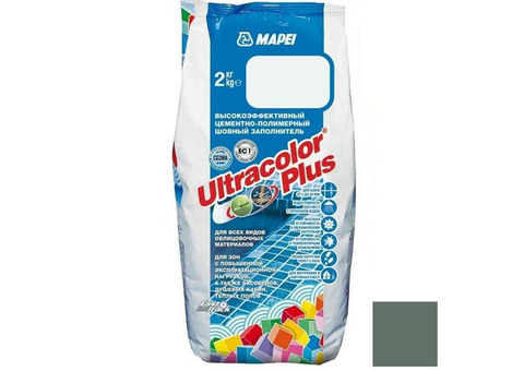 Затирка цементная Mapei Ultracolor Plus №260 оливковая 2 кг