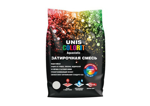 Затирка цементная Unis Colorit серебро 2 кг