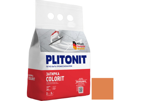 Затирка цементная для швов Plitonit Colorit охра 2 кг