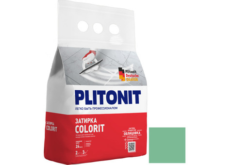 Затирка цементная для швов Plitonit Colorit салатовая 2 кг