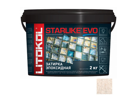 Затирка эпоксидная для швов Litokol Starlike Evo S.205 Travertino травертино 2 кг