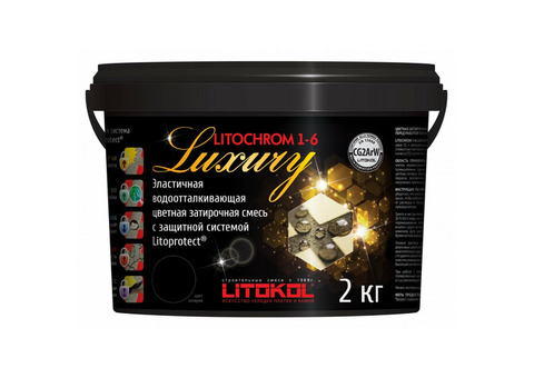 Смесь затирочная цементная Litokol Litochrom 1-6 Luxury C.650 аметист 2 кг