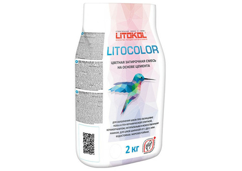 Смесь затирочная цементная для швов Litokol Litocolor L.00 белая 2 кг