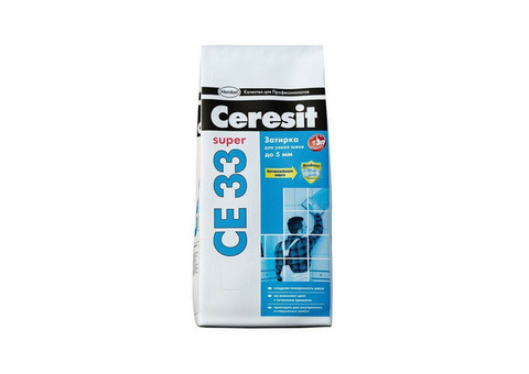 Затирка цементная для узких швов Ceresit CE 33 S №04 серебристо-серая 25 кг