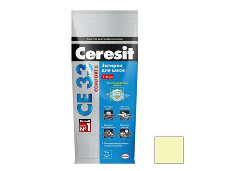 Затирка цементная для узких швов Ceresit СЕ33 Comfort Сахара 2 кг