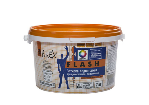 Затирка цементная для швов Alinex Flash цветная 2 кг