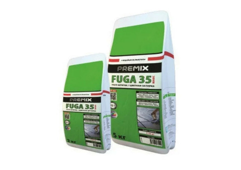 Затирка эластичная для швов Premix Fuga 35 Ultra 2 кг желтая