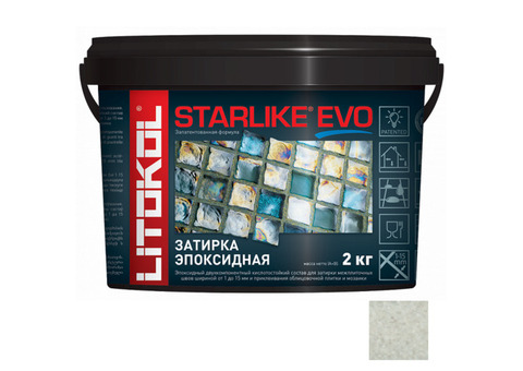 Затирка эпоксидная для швов Litokol Starlike Evo S.210 Greige серо-бежевый 2 кг