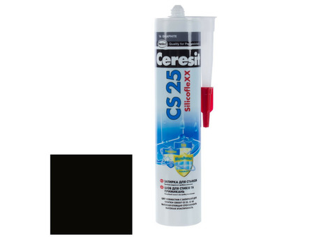 Затирка-герметик силиконовая Ceresit CS 25 Silicoflexx Графит 0,28 л