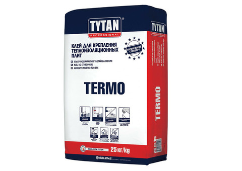 Клей монтажный Tytan Termo Pro для пенополистирола и минераловатных плит 25 кг