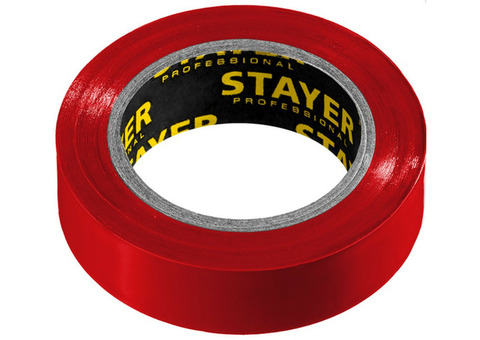 Изолента Stayer Protect-10 12291-R 15 мм красная 10 м