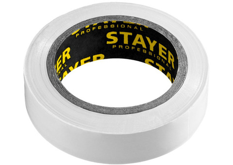 Изолента Stayer Protect-10 12291-W 15 мм белая 10 м