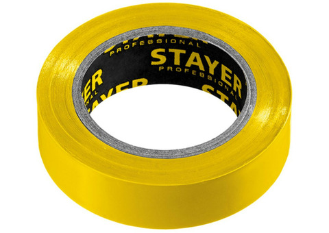 Изолента Stayer Protect-10 12291-Y 15 мм желтая 10 м