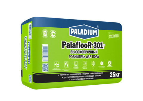 Ровнитель для пола Paladium ParaflooR-301 высокопрочный 25 кг