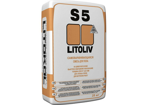 Смесь для пола самовыравнивающаяся Litokol LitoLiv S5 25 кг