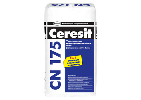 Смесь самовыравнивающаяся Ceresit CN 175 универсальная 25 кг