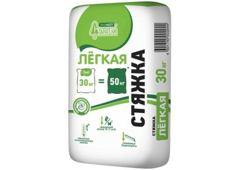 Стяжка пола Старатели Эколайт легкая 30 кг