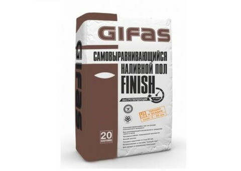 Пол наливной самовыравнивающийся GIFAS Finish 20 кг