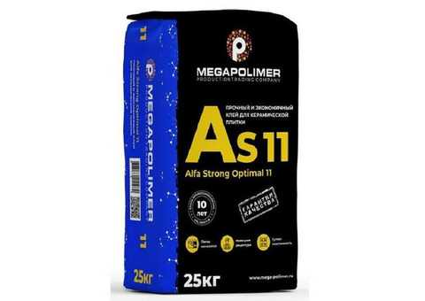 Клей для плитки Megapolimer Alfa Strong Optimal 11 25 кг
