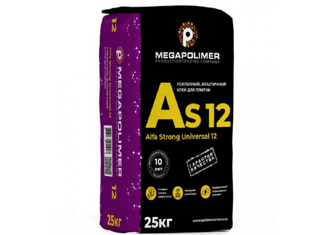 Клей для плитки Megapolimer Alfa Strong Universal 12 25 кг