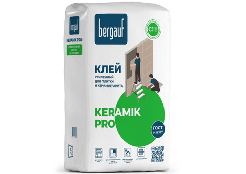 Клей для плитки Bergauf Keramik Pro усиленный 5 кг