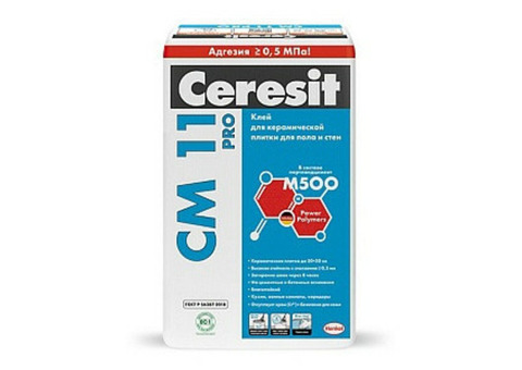 Клей для плитки Ceresit СМ 11 PRO 25 кг