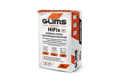 Клей для плитки Glims HiFix 25 кг