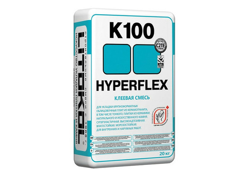 Клей для плитки Litokol Hyperflex K100 20 кг