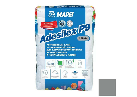 Клей для плитки Mapei Adesilex P9 серый 25 кг