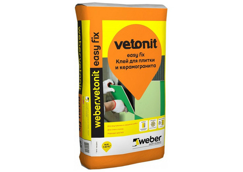 Клей для плитки и керамогранита Weber.Vetonit Easy Fix 25 кг