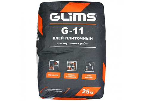 Клей плиточный Glims G-11 25 кг