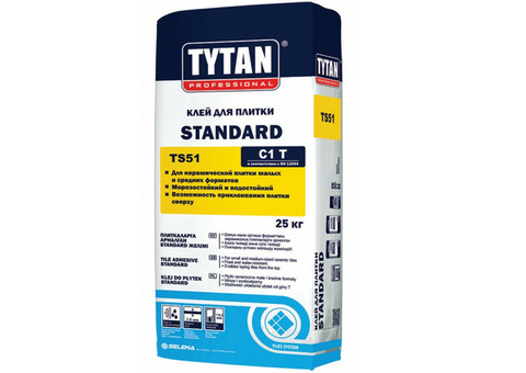 Клей для плитки Tytan Professional Standard TS51 25 кг