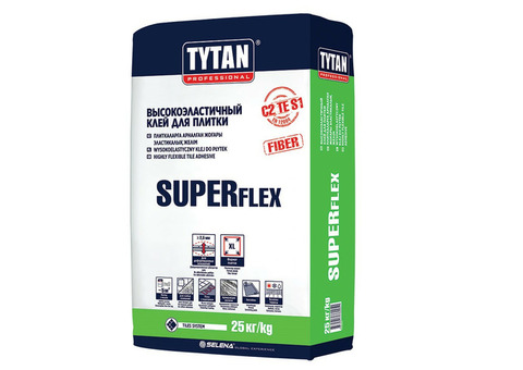 Клей для плитки высокоэластичный Tytan Super Flex S1 TS55 25 кг