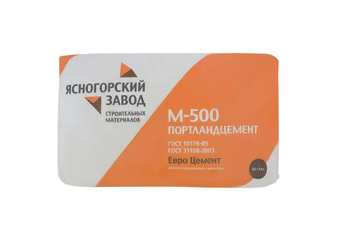 Портландцемент Ясногорский завод строительных материалов ПЦ-500 50 кг