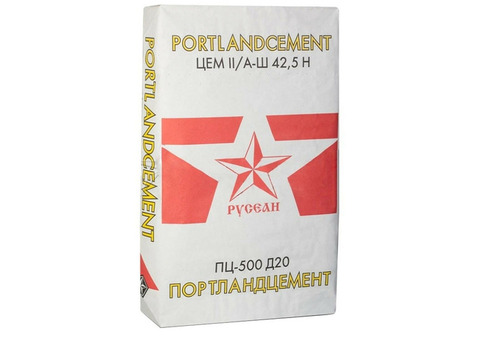 Цемент Русеан ПЦ-500 Д20 40 кг