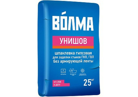 Шпатлёвка гипсовая ВОЛМА-Унишов, 25 кг