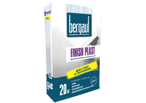 Шпатлевка полимерная Bergauf Finish Plast 20 кг