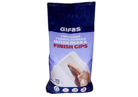 Шпаклевка гипсовая GIFAS Finish Gips 4 кг