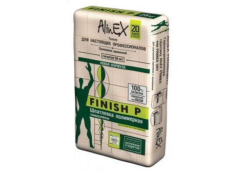 Шпатлевка полимерная финишная Alinex Finish P 25 кг