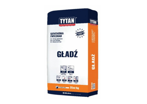 Шпатлевка финишная гипсовая Tytan Gladz 25 кг