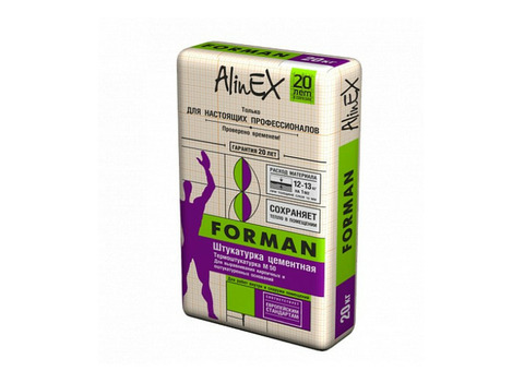 Штукатурка выравнивающая AlinEX Forman 20 кг