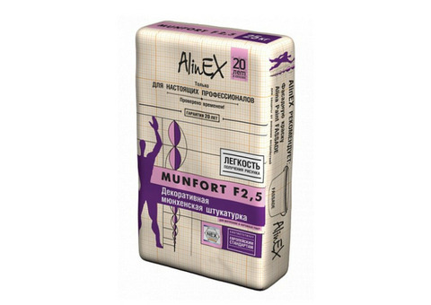 Штукатурка декоративная AlinEX Munfort 25 кг F2.5