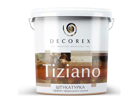 Штукатурка декоративная Decorex Tiziano 15 кг эффект природного камня