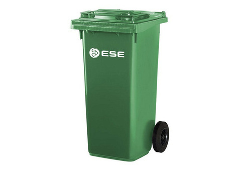 Контейнер пластиковый для мусора Ese 120 л зеленый