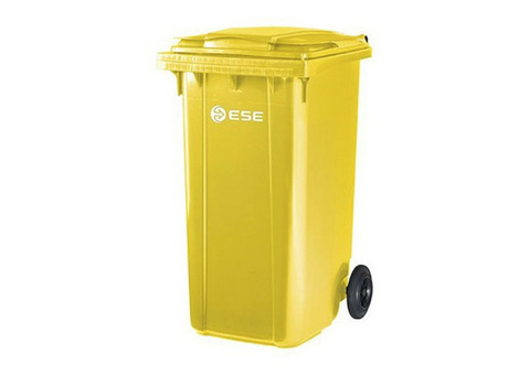 Контейнер пластиковый для мусора Ese 240 л желтый