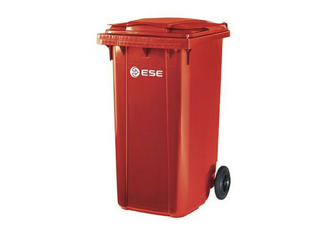 Контейнер пластиковый для мусора Ese 240 л красный