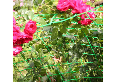 Сетка для плетистых роз и винограда Протэкт Ф-90 90х100 мм 5 м зеленая