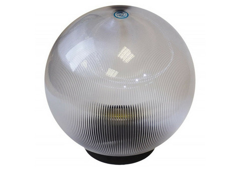 Светильник садово-парковый Italmac Palla 30 02 30 шар прозрачная призма 300 мм Е27 100 Вт в комплекте с основанием
