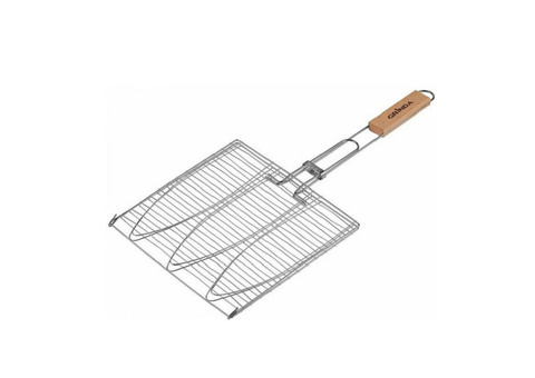 Решетка-гриль для рыбы трехсекционная Grinda Barbecue 424721 280х280 мм